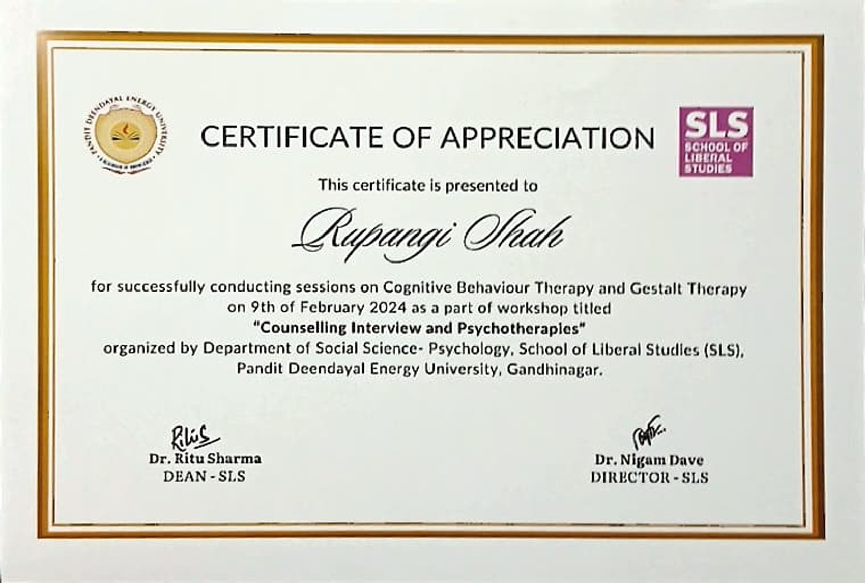 Certificate